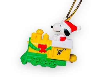 Whitman's Candy Snoopy Train Christmas Ornament