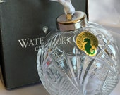 Waterford Cut Crystal SEAHORSE Ball Christmas Holiday Ornament- With Box-Made In Slovenia-A23
