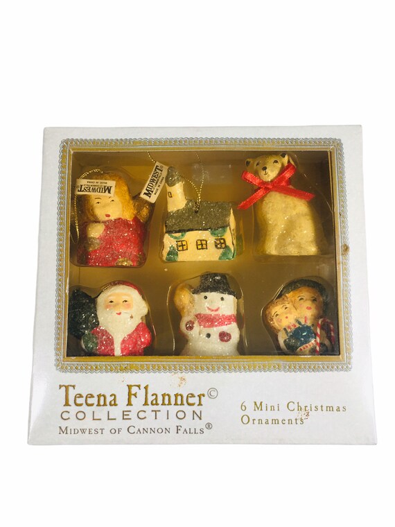 Teena Flanner Mini Ornaments Set Midwest of Cannon Falls 