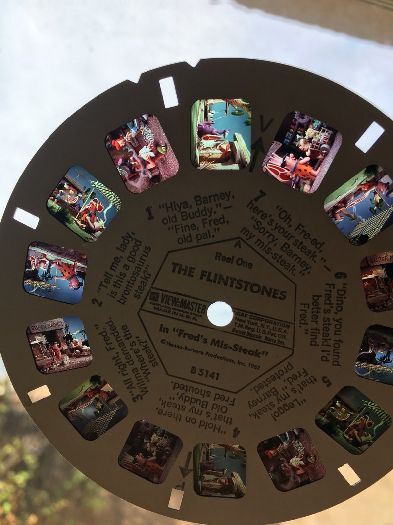 1962 View Master The Flintstones Reels Hanna-Barbera Productions #B5141