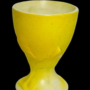 Antique Goebel German TMK1 Anthropomorphic Yellow Chick Ceramic Pottery Egg Cup image 5