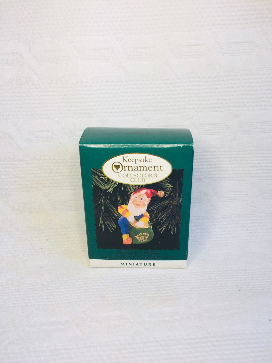 Lot de 4 pièces miniatures 1996 Hallmark souvenir ornement nuit