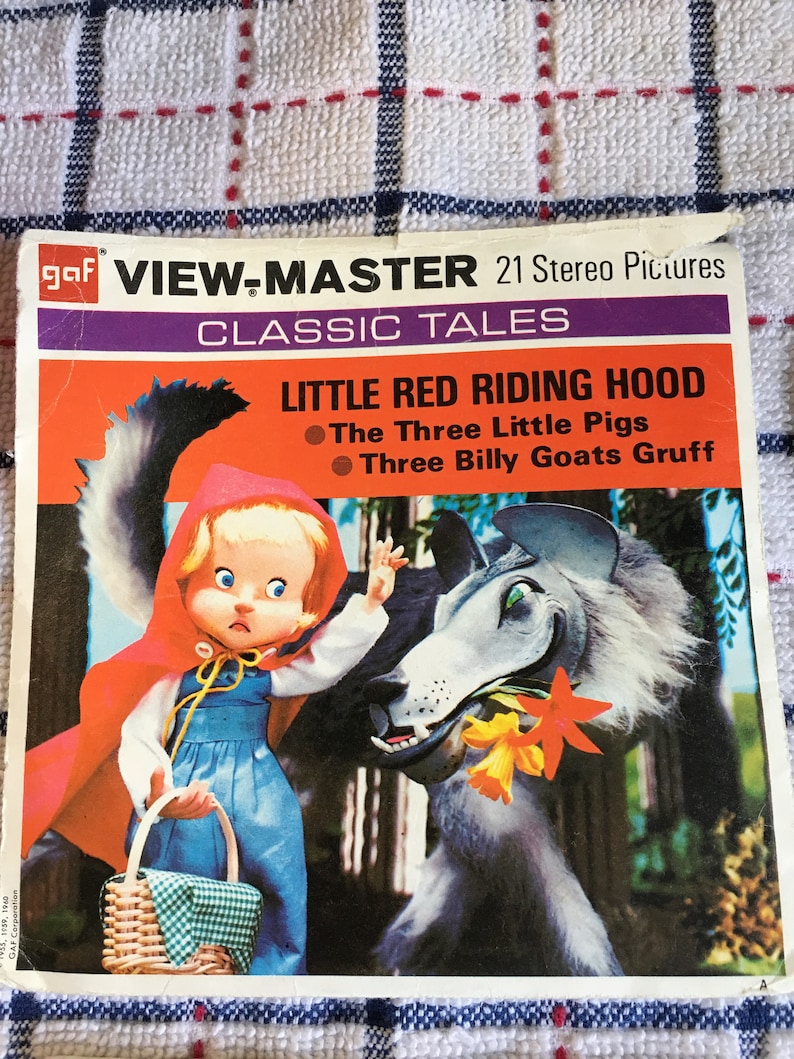 Vintage Gaf Little Red Riding Hood and More View Master Picture Reel 1960