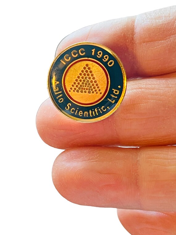 1990 ICCC Alto Scientific, LTD. Metal Enamel Lapel Pin Gem