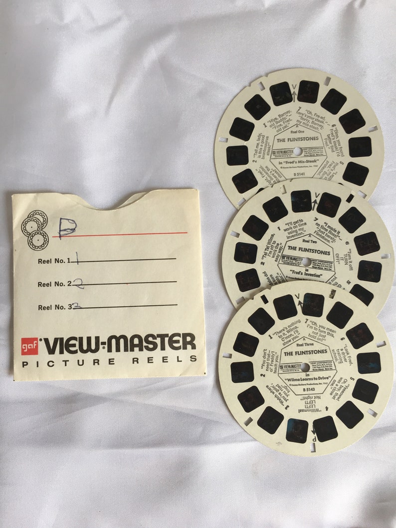 1962 View Master The Flintstones Reels Hanna-Barbera Productions #B5141