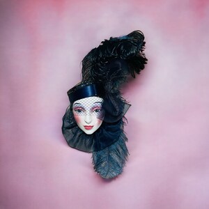 Clay Art Deco Mask Pull String Music Box 18 Wall Hanging - Etsy