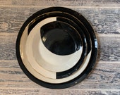 Black Lunar Dinner Plate