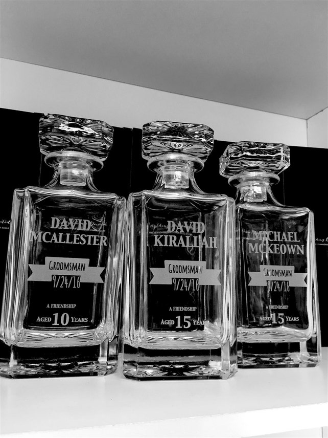 7 groomsmen gifts ideas personalized decanter groom gift etsy