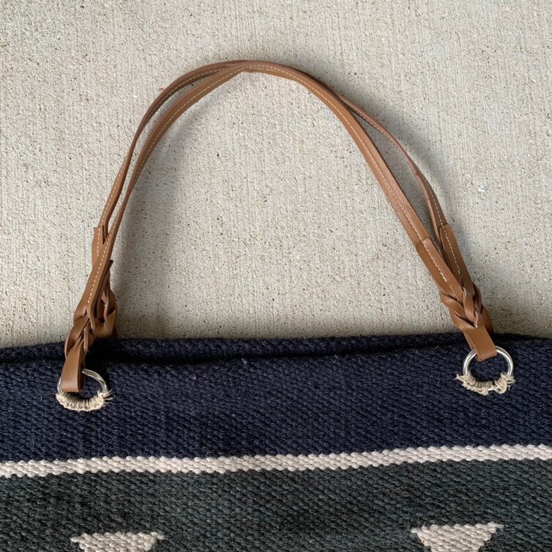 Vintage Southwestern Large Woven Tote Bag