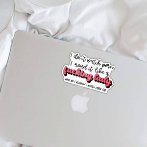 spicy book stickers for book journal, smut stickers for laptop, smut reader book club gifts, friends to lovers fanfiction stickers for women image 6