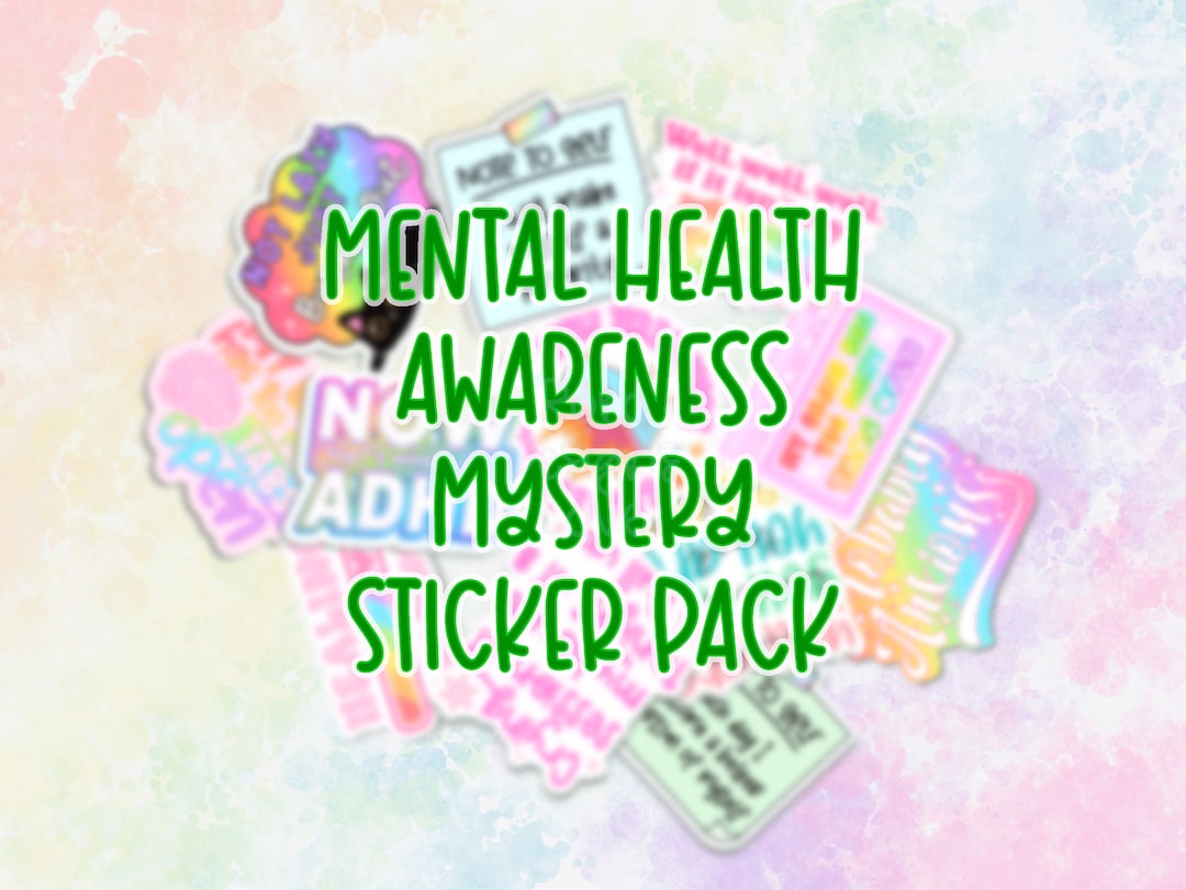 Mystery Sticker Bundles, Mental Health Stickers for Laptops ...