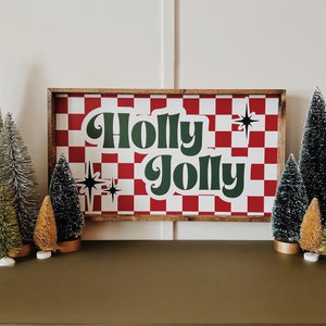 Checkered Holly Jolly