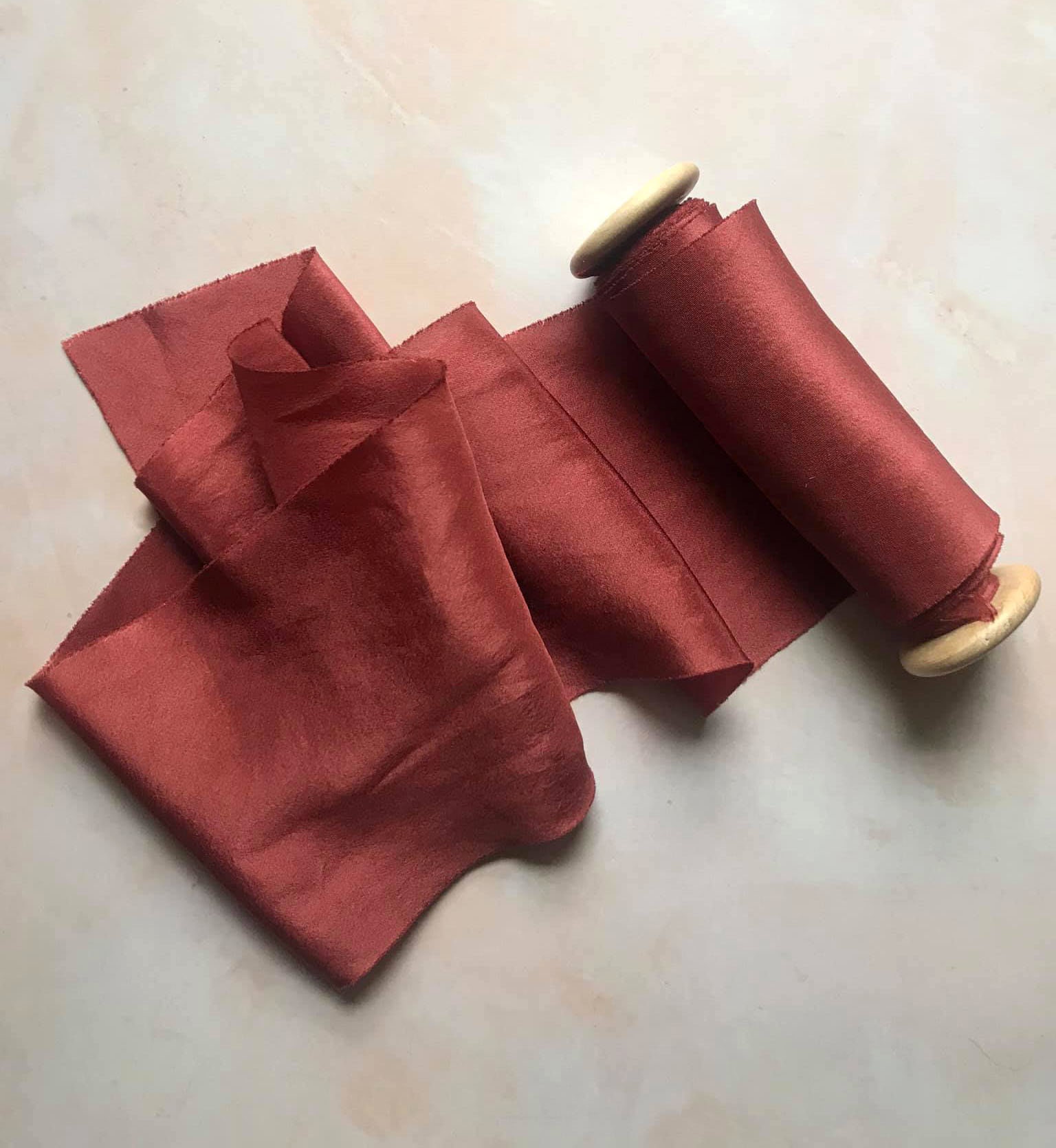 Seidenband Rost seidenband 4 m breit 4 zoll breit | Etsy