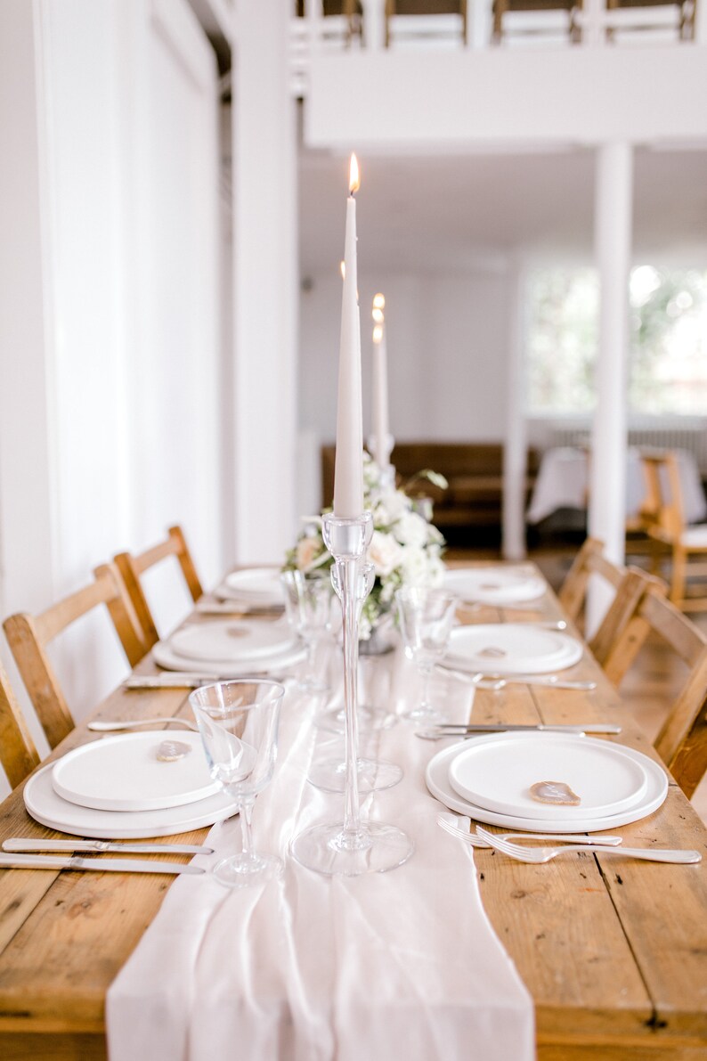 Almond Blush Sheer Silk Table Runner Bridal Sash Handdyed Etsy