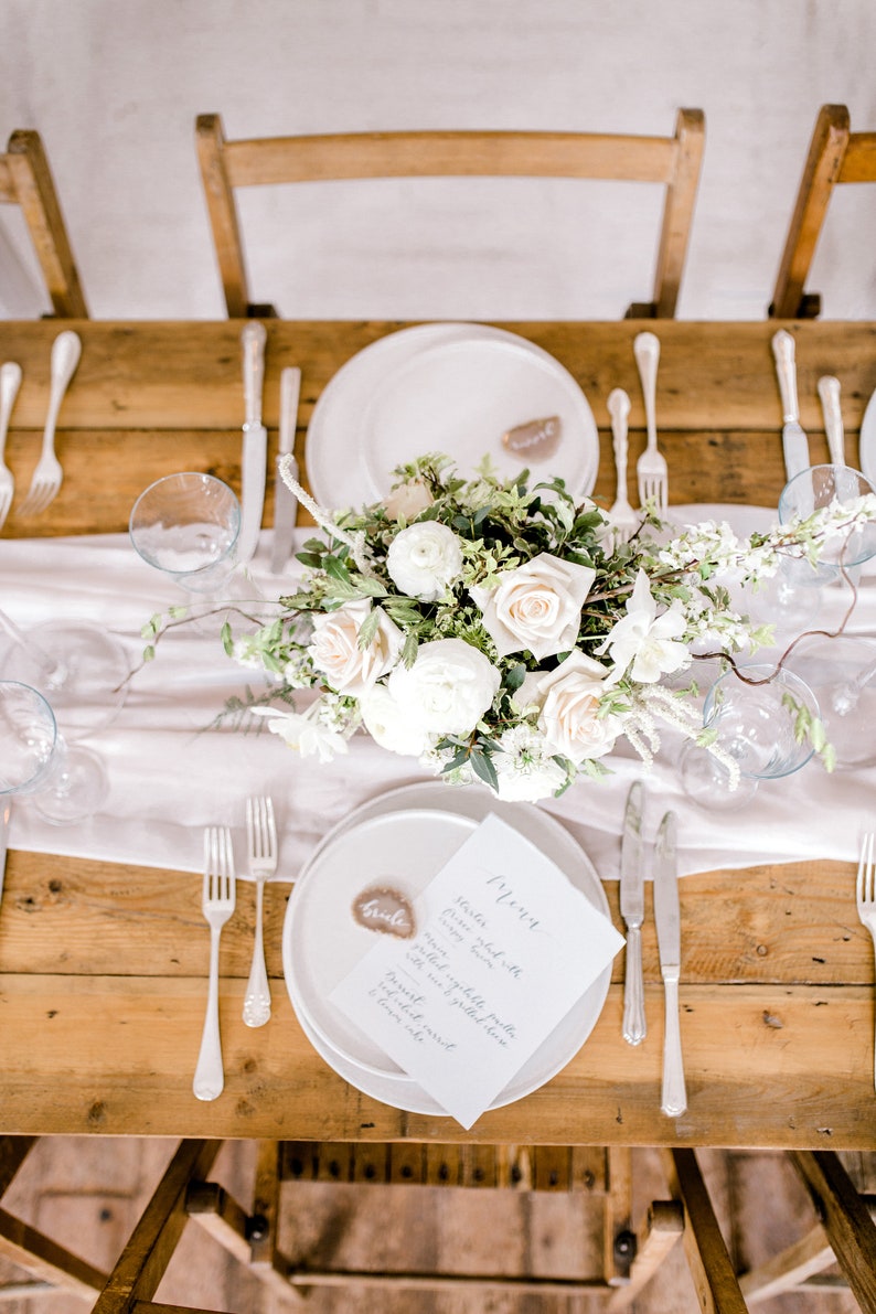 Almond Blush Sheer Silk Table Runner Bridal Sash Handdyed Etsy