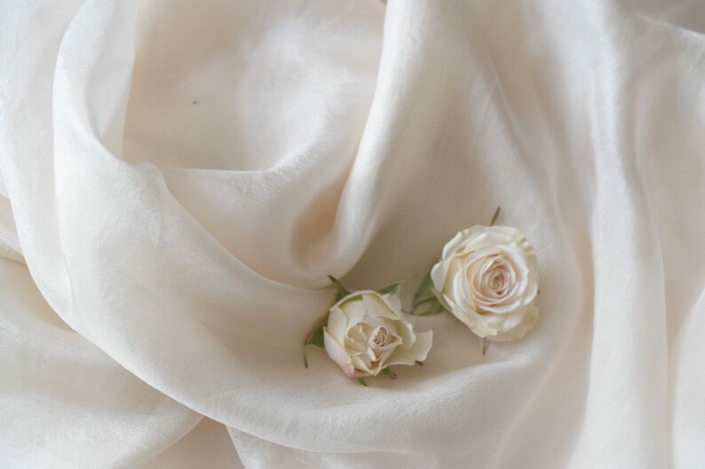 Ivory Silk Table Runner Handdyed Ivory Silk Fabric Ivory Etsy