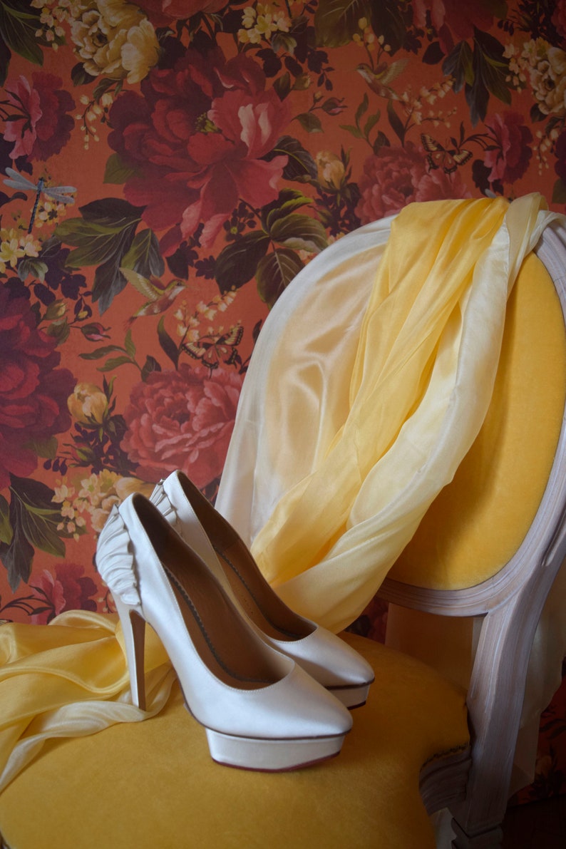 Customdyed Silk Table Runner Handdyed to Order in a Shade Etsy