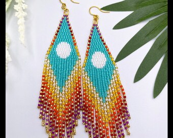 Caribbean Beauties Fringe Earrings
