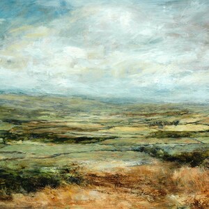 Yorkshire Dales Landscape Giclée Print: Wensleydale Summer Fields