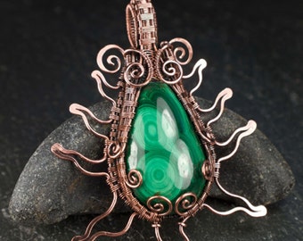 Lotus Flare Wire Wrapped Pendant Project by Lonely Soldier Designs