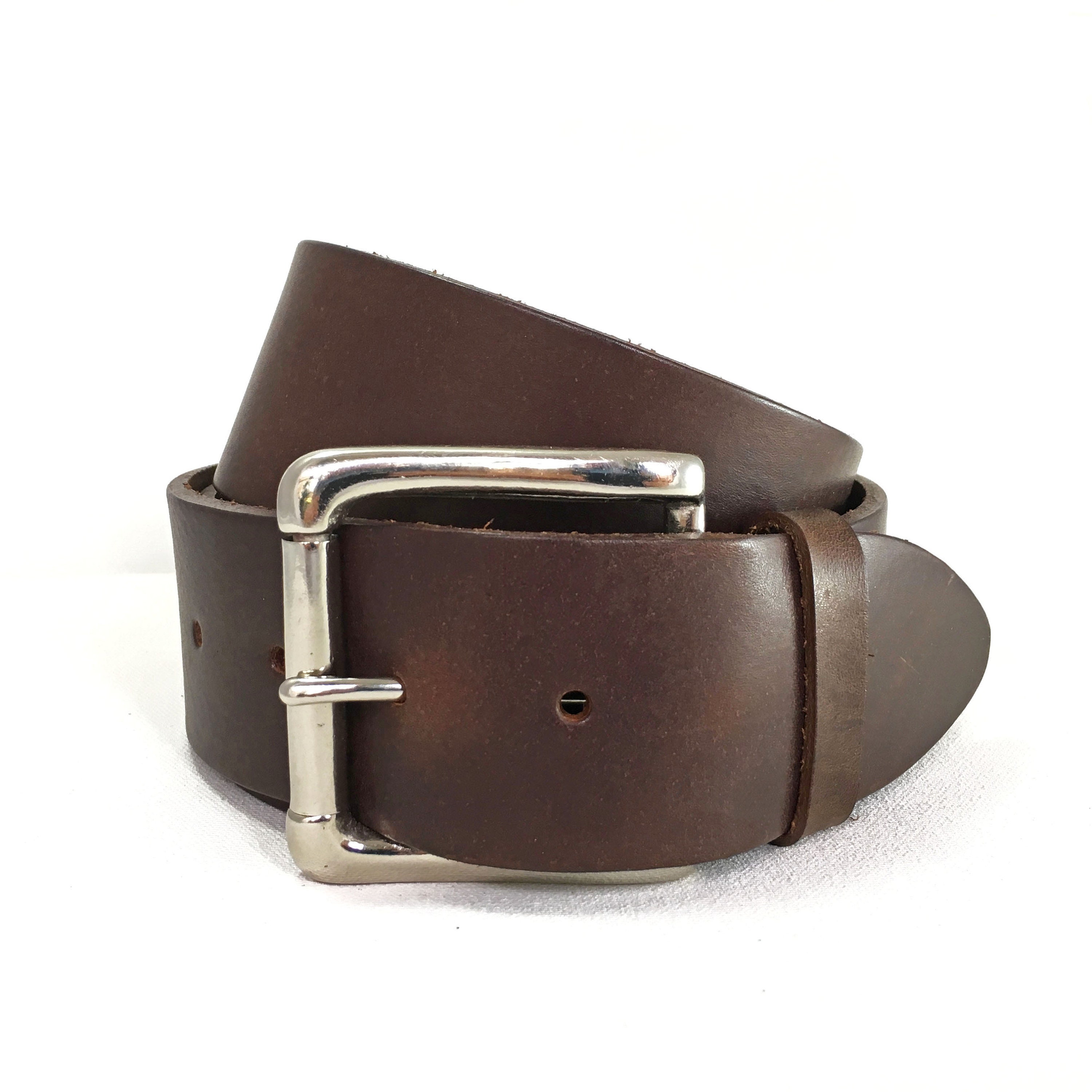 Real Leather 1" 1/2  Inch Men Gift Anniversary Leather Belt Accessories Belts & Braces Belts Brown Belt Handmade Uk Men's Leather Belt Brown Silver Buckle 