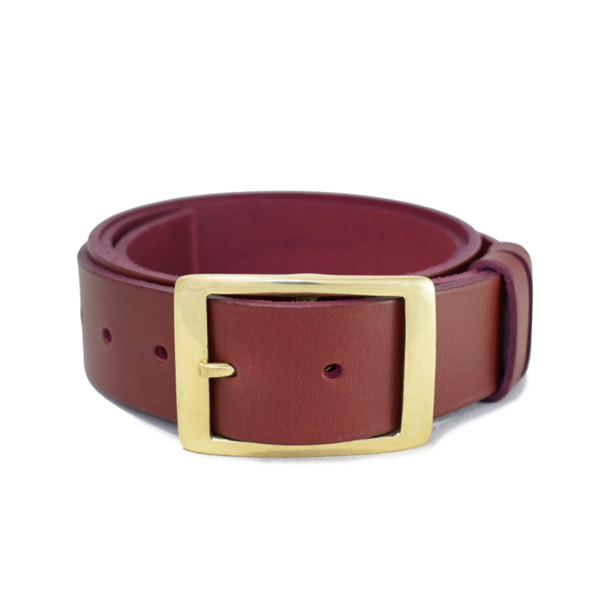 小物 Leather Belt(RECTANGLE BUCKLES) Rectangle Buckle Leather Belt - 1 1/2 Inch Belt - Handmade