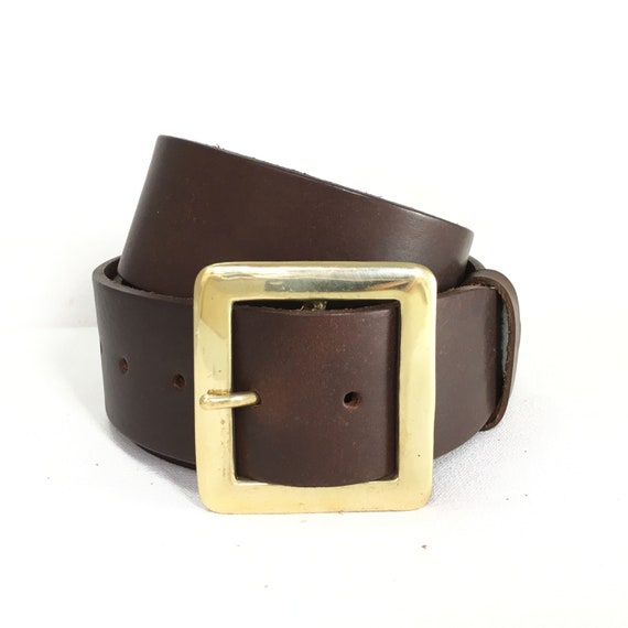 brown belt gold buckle