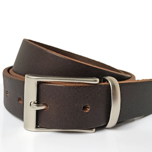 Man Suit Belt in Brown - 1&quot; 1/4 - Handmade UK - Wedding Belt Man - Smart Belt - Brown Belt - Gift for Man - Genuine Leather - Formal Event