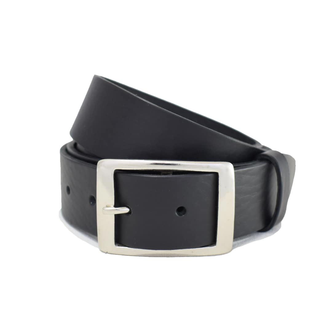 Strong Black Leather Belt - 1