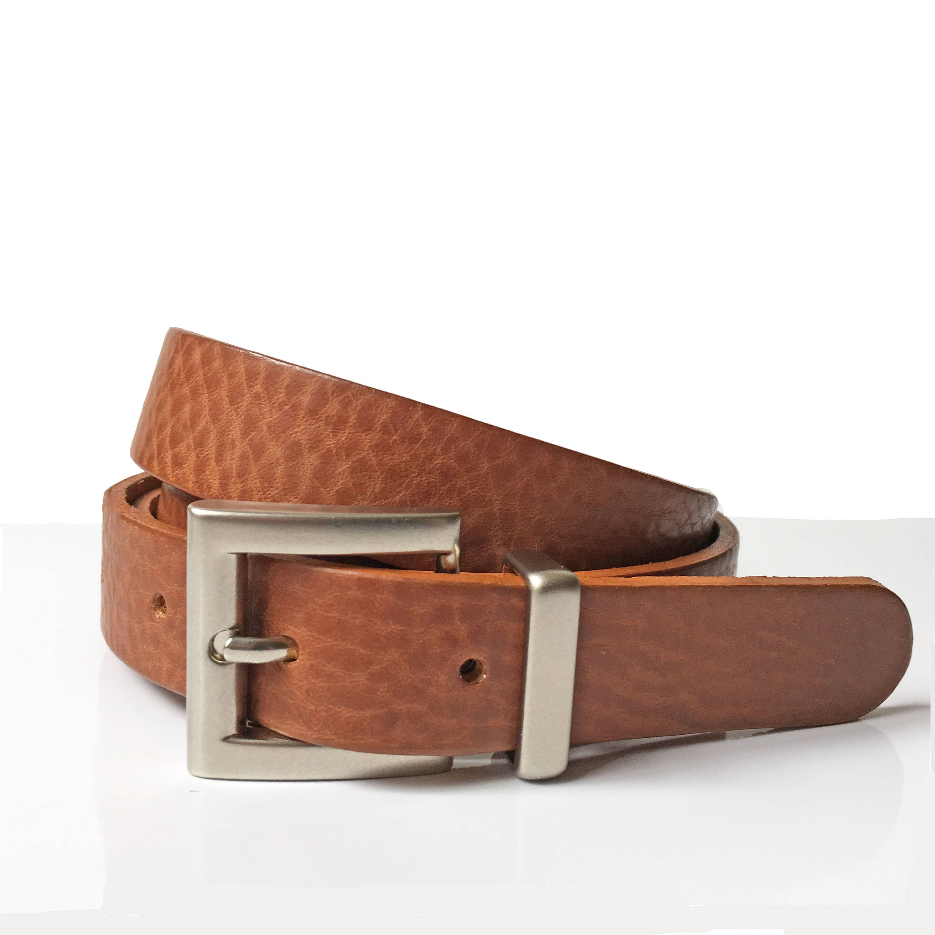 Brown Thin Leather Belt 1 Handmade UK Real Leather Etsy