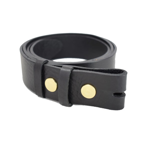 2 inch leather belt without buckle