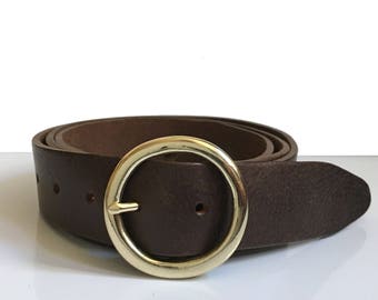 小物 CLANE CIRCLE BUCKLE WIDE BELT Wide Stretch Belt with Circle Buckle - w.kleinberg
