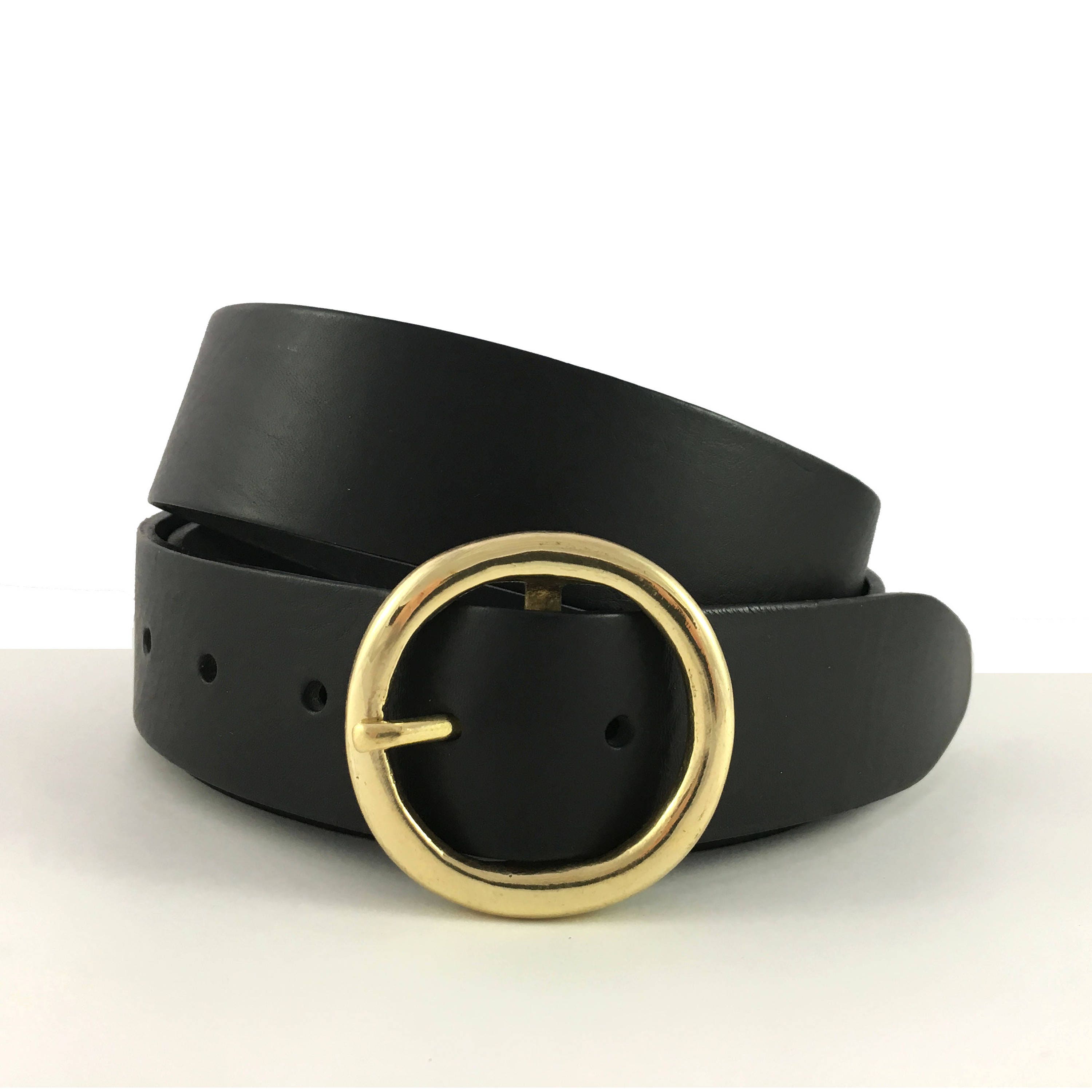 Gold Circle Leather Belt 1 display picture 3