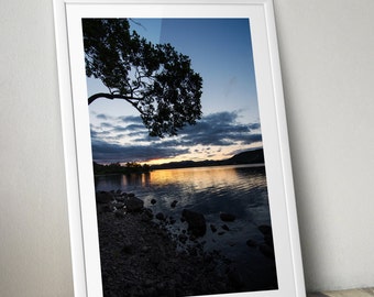 Landscape Photography Print, Scotland Photo Print, Lake Wall Art, Fine Art Photography, Scottish Wall Art, Nature Photo Print, Sunset Art