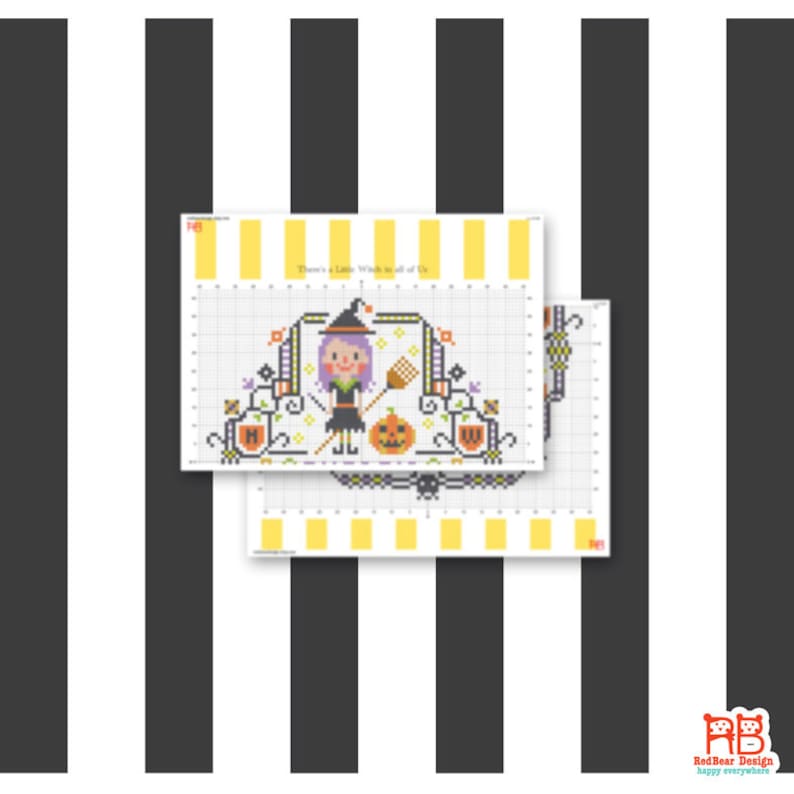 Halloween Cross Stitch Patterns. Halloween Embroidery Pattern. - Etsy