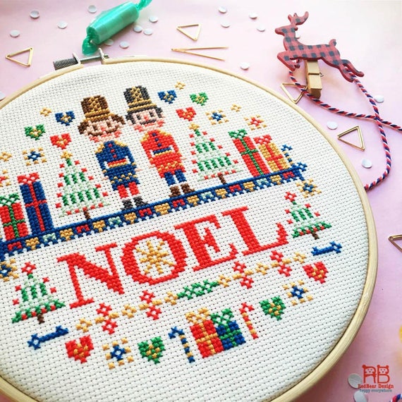 Christmas cross stitch Nutcrackers cross stitch Xmas cross stitch Noel cross stitch pattern PDF Christmas Embroidery Nutcracker Christmas