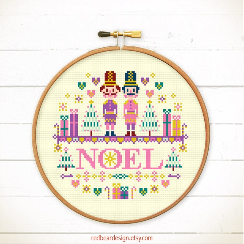 Christmas cross stitch Nutcrackers cross stitch Xmas cross stitch Noel cross stitch pattern PDF Christmas Embroidery Nutcracker Christmas image 5