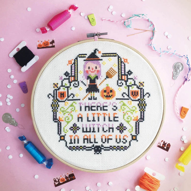 Halloween Cross Stitch Patterns. Halloween Embroidery Pattern. - Etsy