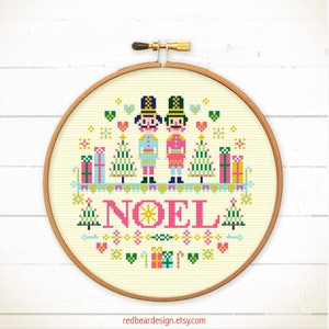 Christmas cross stitch Nutcrackers cross stitch Xmas cross stitch Noel cross stitch pattern PDF Christmas Embroidery Nutcracker Christmas image 6