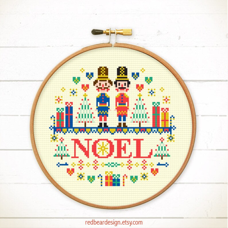 Christmas cross stitch Nutcrackers cross stitch Xmas cross stitch Noel cross stitch pattern PDF Christmas Embroidery Nutcracker Christmas image 3