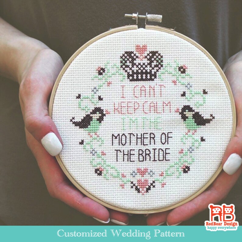 Custom Wedding Cross Stitch kit Personalised wedding Etsy