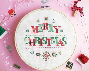 Cross stitch,Christmas cross stitch pattern,Xmas cross stitch sampler,Modern Christmas decoration diy Christmas ideas for woman,cross-stitch