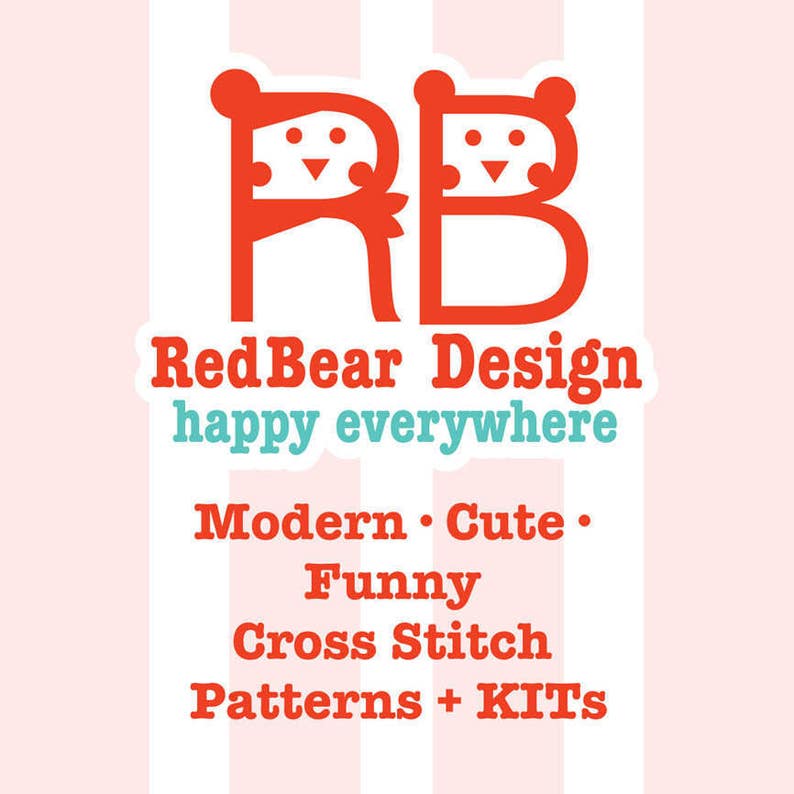 Cats Cross stitch pattern, I Love Cats, modern cats embroidery design by Red bear design image 5