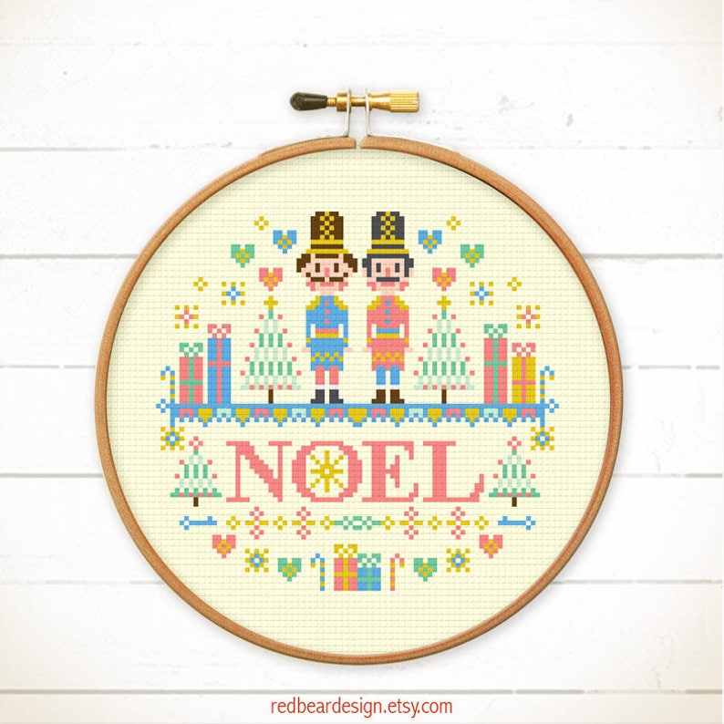 Christmas cross stitch Nutcrackers cross stitch Xmas cross stitch Noel cross stitch pattern PDF Christmas Embroidery Nutcracker Christmas image 4