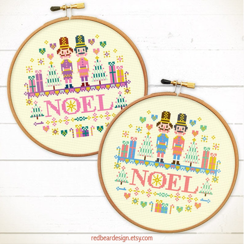 Christmas cross stitch Nutcrackers cross stitch Xmas cross stitch Noel cross stitch pattern PDF Christmas Embroidery Nutcracker Christmas image 8