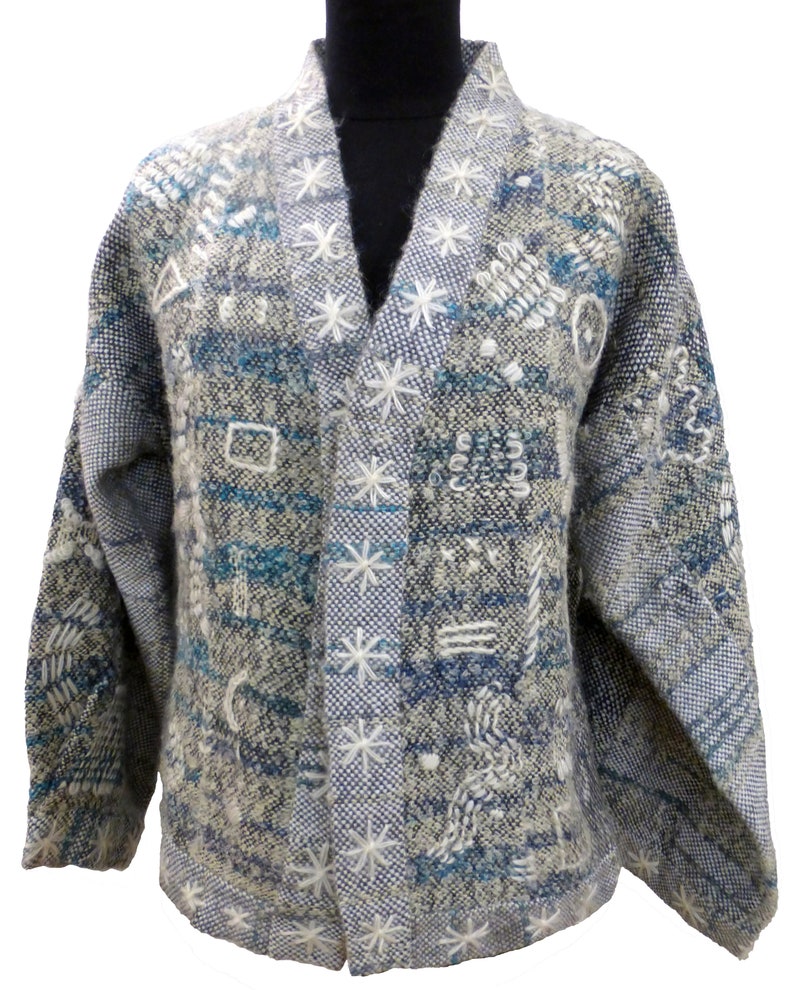 Hand Loomwoven Women's Wool Jacket Etsy UK