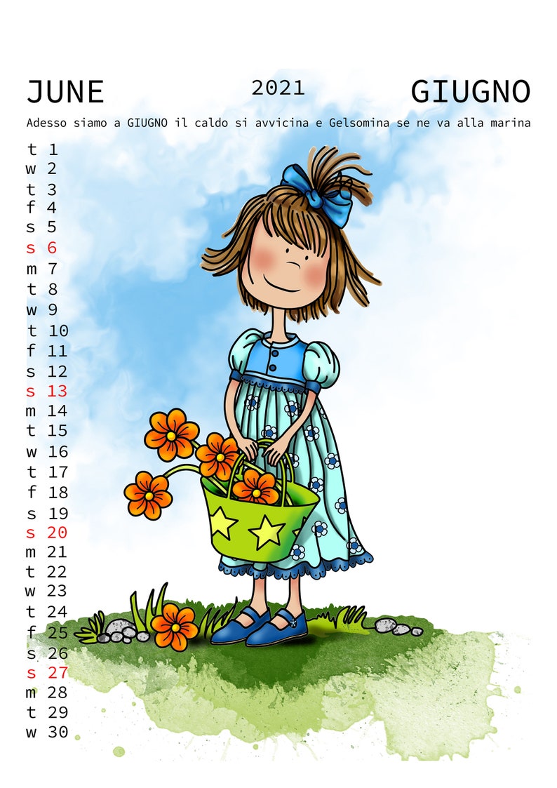 Calendrier de coloriage numérique 2021 | Etsy