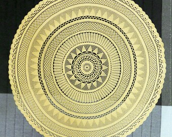 pieza central de ganchillo