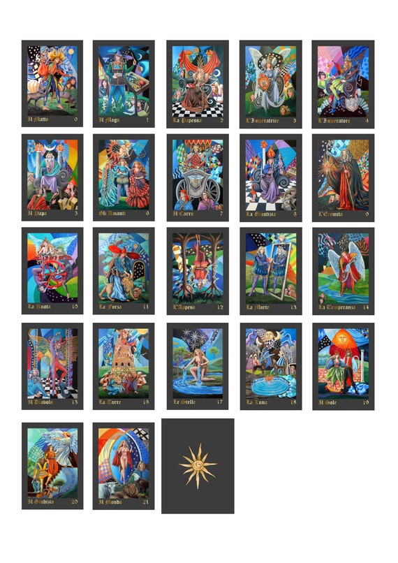 cirkulation have tillid Efterforskning Major Arcana Tarot Cards Printable Instant Download - Etsy