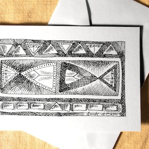 disegno a inchiostro originale, miniatura da collezione
